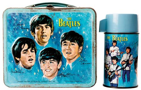 Vintage Metal Lunch Box the Beatles 